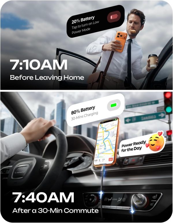 Lisen iPhone 17 Fast Car Charger USB C-1