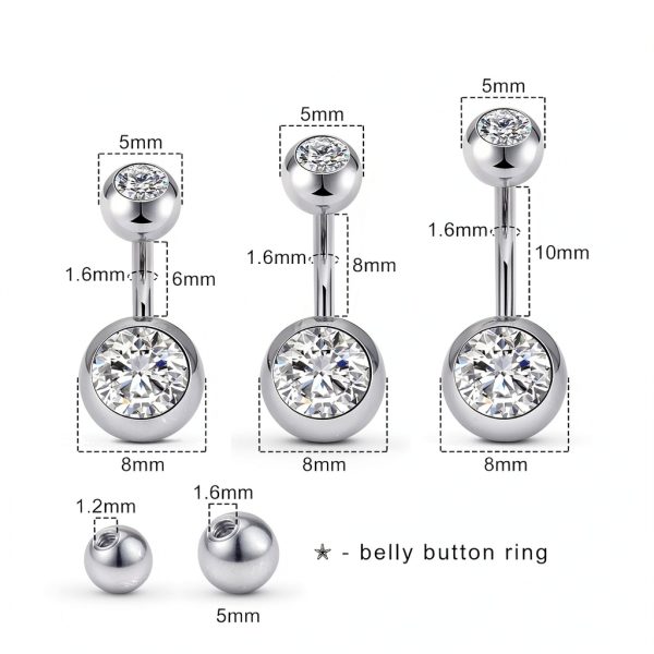 DJCIW Body Piercing Kit 316L Stainless Steel 75pcs Complete-1