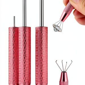 Pink Stainless Steel Piercing Ball Grabber Tools starfa lab-0