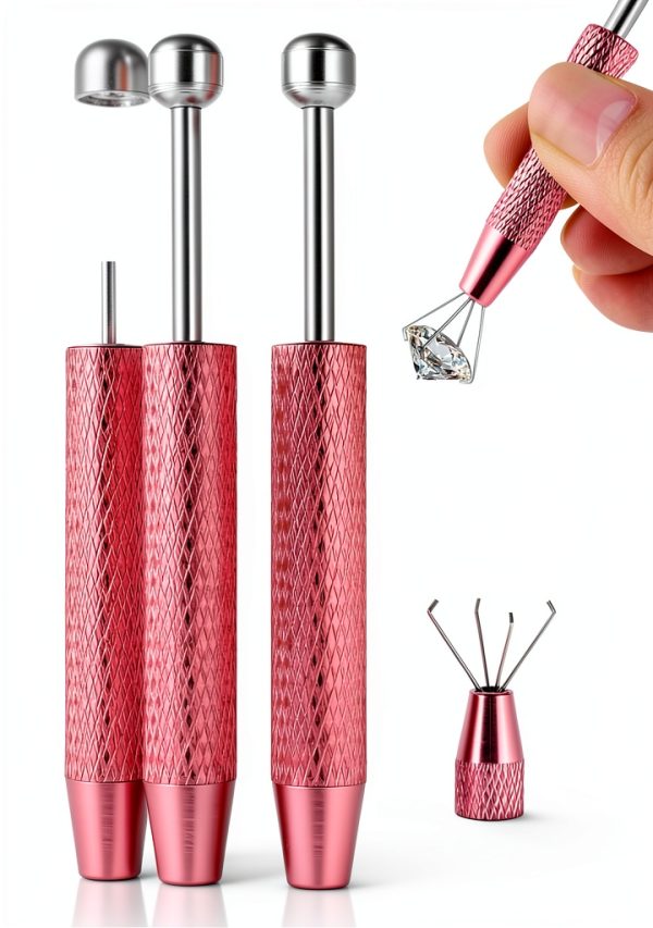 Pink Stainless Steel Piercing Ball Grabber Tools starfa lab-0