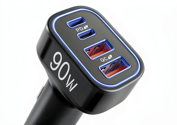 Heyuan Renzhi 4-Port Fast Car Charger-0