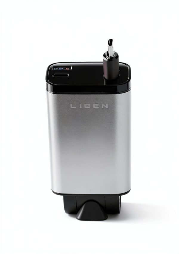 LISEN Retractable USB-C Car Charger 69W Fast Charge-1