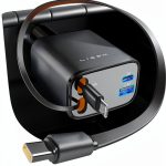 LISEN Retractable USB-C Car Charger 69W Fast Charge-0