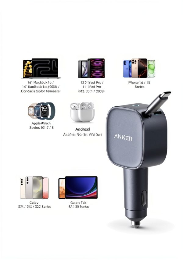 Anker 75W USB-C Car Charger Fast Charging-5