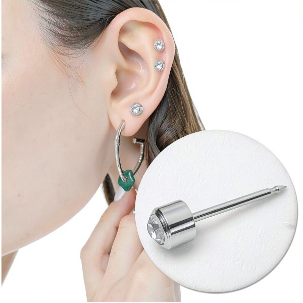 Ear Piercing Kit Qoaimu Stainless Steel Disposable-2