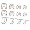 DJCIW Body Piercing Kit 316L Stainless Steel 75pcs Complete-4
