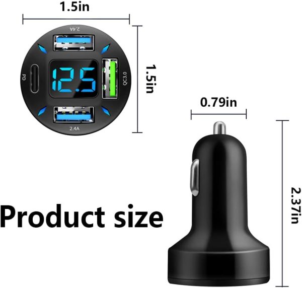Aokdom Fast Car Charger Black-1