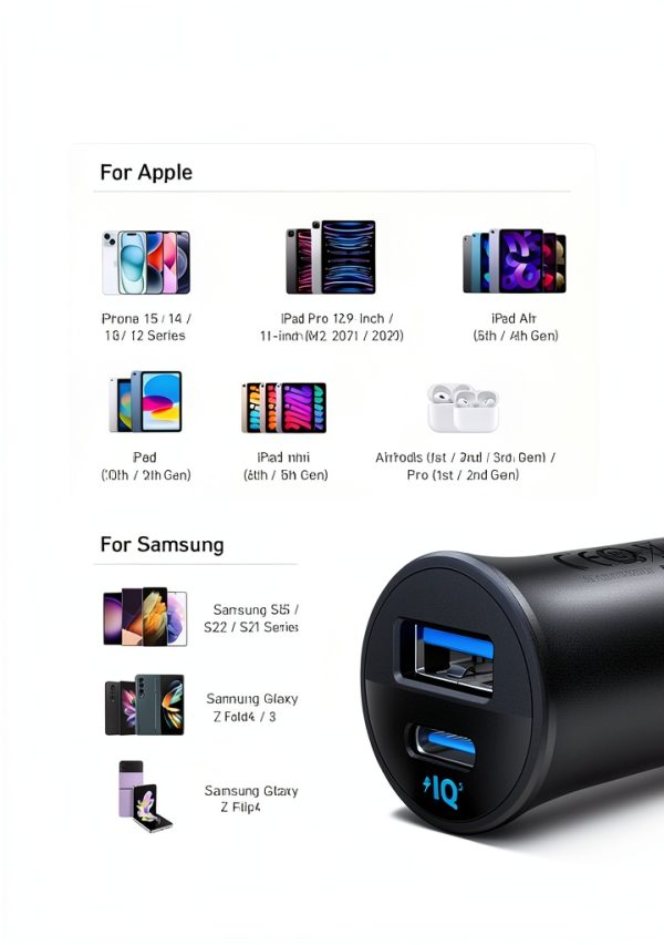 Anker 30W Car Charger for iPhone 15-4