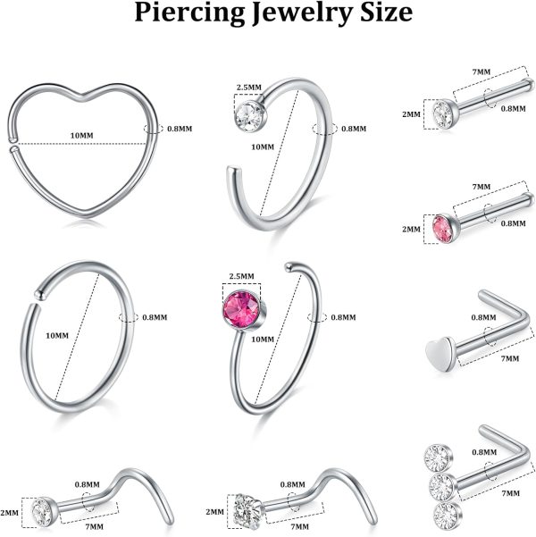 Nose Piercing Kit DJCIW Stainless Steel-1