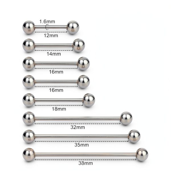 DJCIW Body Piercing Kit 316L Stainless Steel 75pcs Complete-3