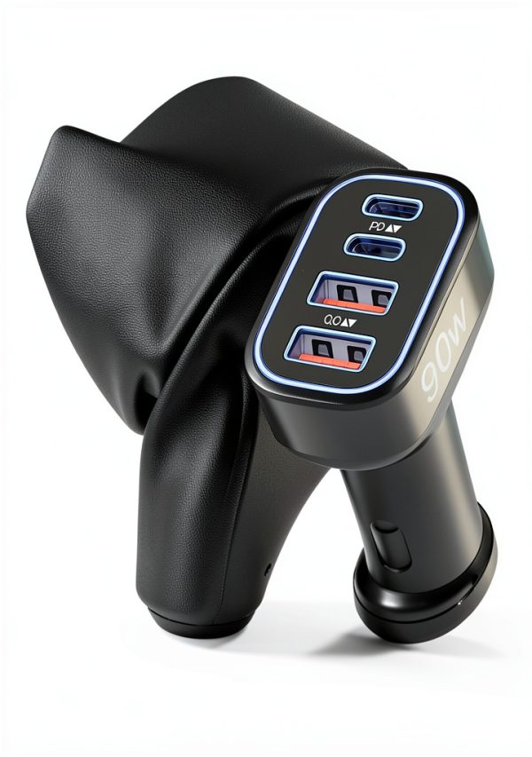 Heyuan Renzhi 4-Port Fast Car Charger-1