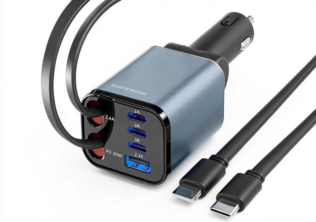 6-Port 99W Ultra-Fast Car Charger