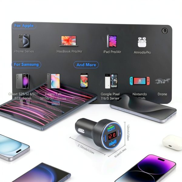 Shenzhen Yilian E-commerce Co. 4 Port Car Charger-6
