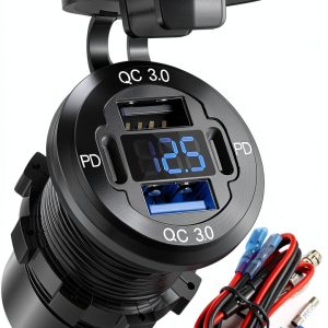 Hapytrip 12V USB Outlet Charger-0
