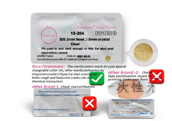 Nose Piercing Kit Firstomato Stainless Steel-5