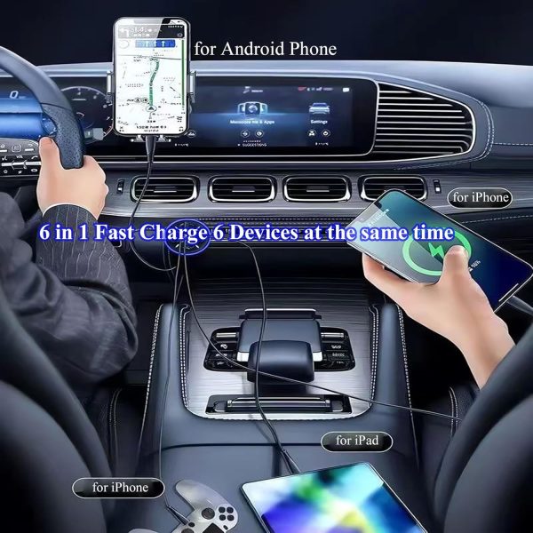 UYUXIO USB C Car Charger Fast Charging-4