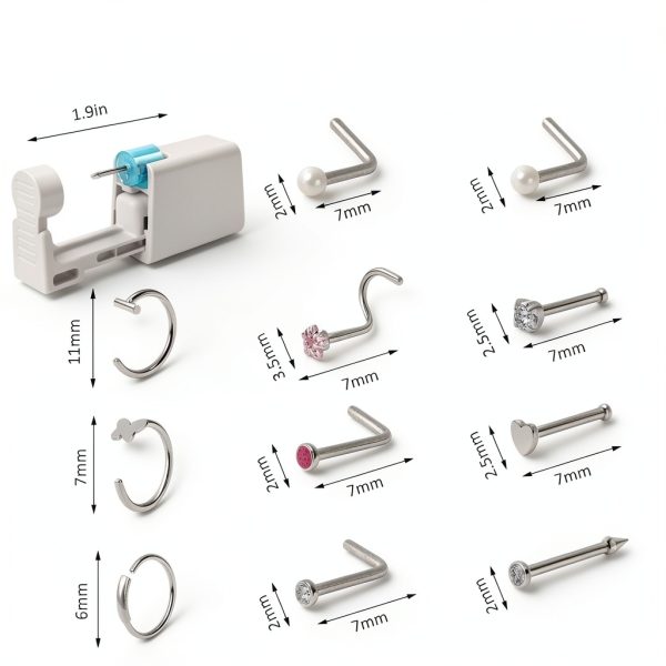 Nose Piercing Kit for Women Men-1