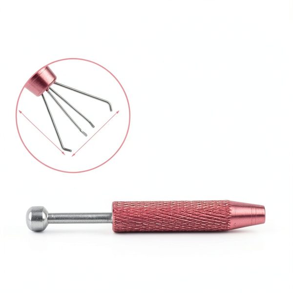 Pink Stainless Steel Piercing Ball Grabber Tools starfa lab-1