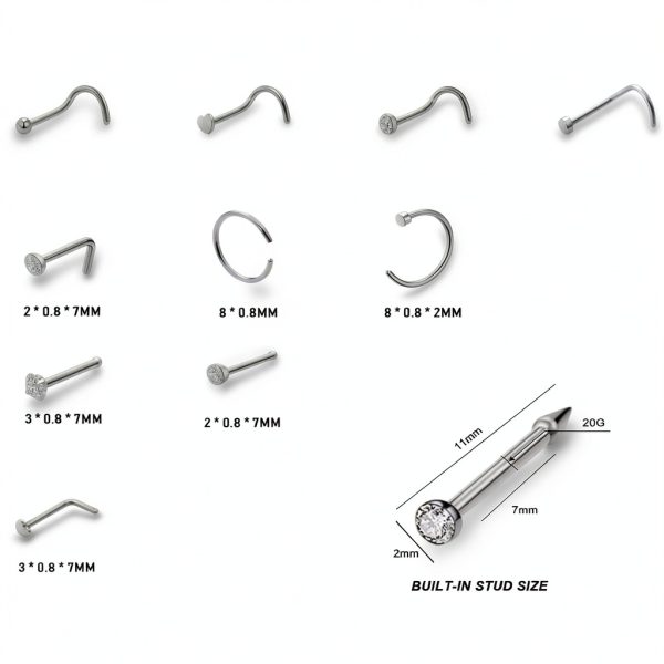 Pangyaya Nose Piercing Kit Disposable Gun-1
