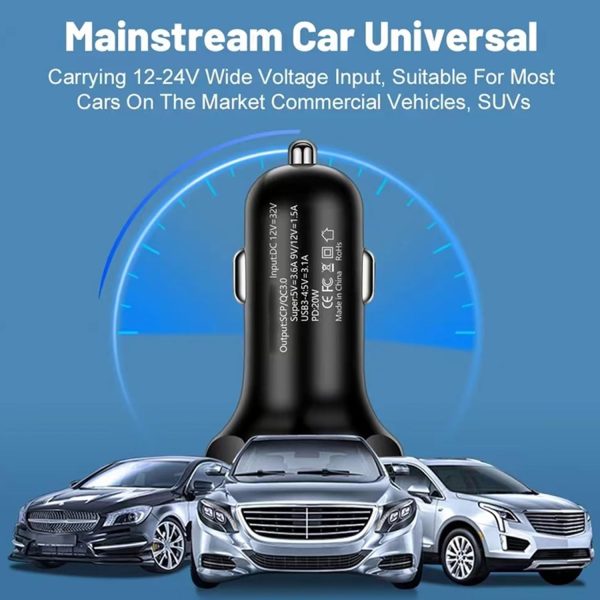 UYUXIO USB C Car Charger Fast Charging-8