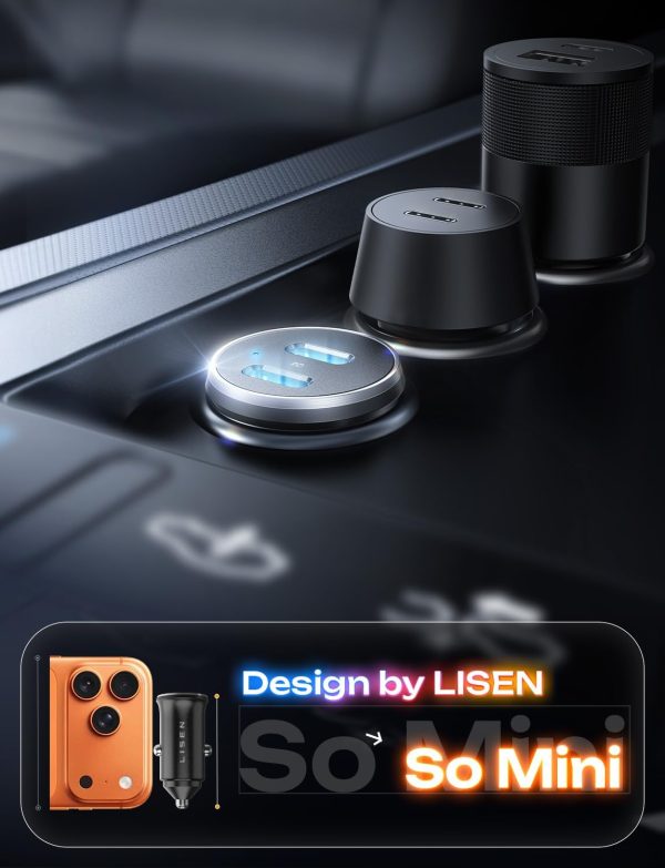 Lisen iPhone 17 Fast Car Charger USB C-8