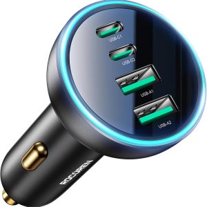 Rocoren 70W 4 Ports Car Charger-0