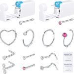 Nose Piercing Kit DJCIW Stainless Steel-0