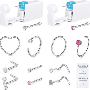 Nose Piercing Kit DJCIW Stainless Steel-0