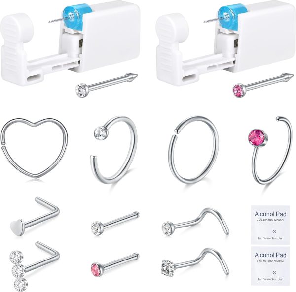 Nose Piercing Kit DJCIW Stainless Steel-0