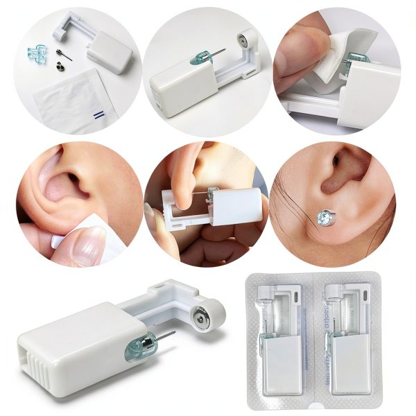 Ear Piercing Kit Qoaimu Stainless Steel Disposable-4
