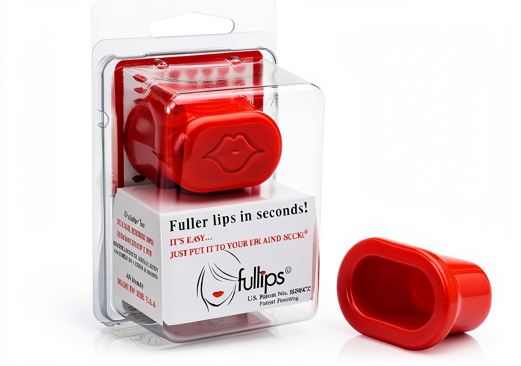 Fullips Lip Plumper being used on a model's lips