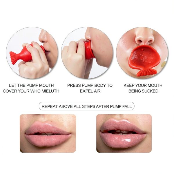 DEROL Fish‑Shape Lip Plumper with Ginger Gloss – 2‑Hour Natural Plump-4