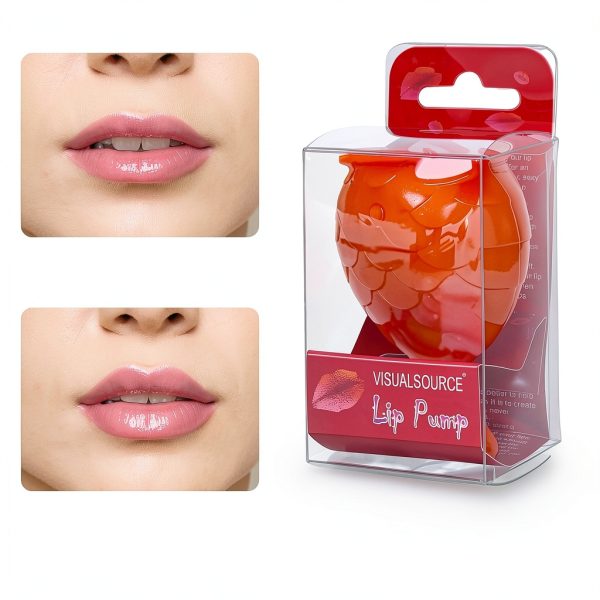 Odebiao Goldfish Lip Plumper Red Food‑Grade Silicone Compact Tool-3
