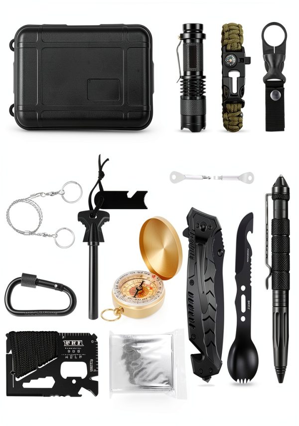 Survival kits 17 in 1, Emergency Survival Gear and Equipment, Cool Gadgets for Men Camping Fishing Hunting Outdoor-5
