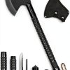 Survival Camping Axe LIANTRAL Folding Tactical Hatchet with Hammer-0