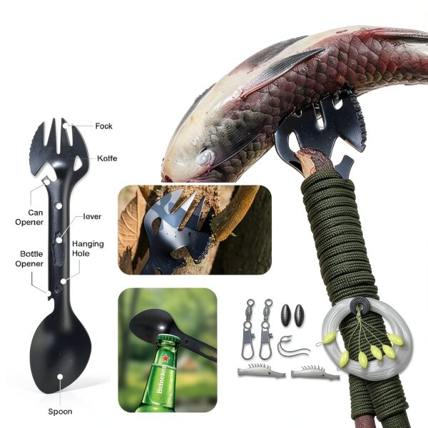Survival Kit 30 in 1 Laufary Outdoor Kit Aluminum Tools Waterproof-6