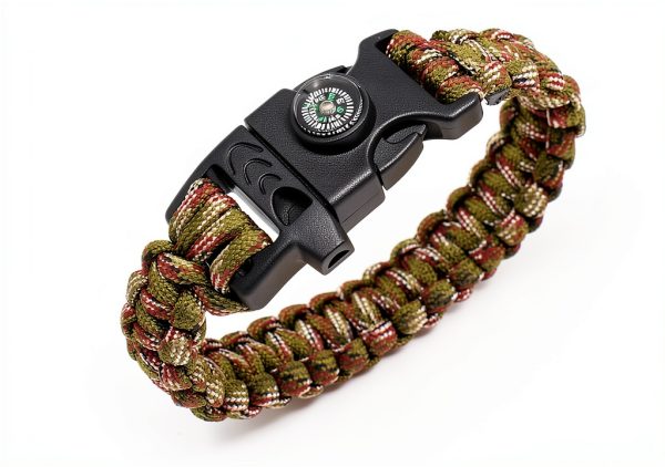 Emergency Survival Bracelet RLXMARTD 8 Pack with Whistle and Compass-4