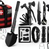 Survival Kit LUXMOM 142pcs Red Medium with Molle Pouch-0