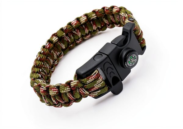 Emergency Survival Bracelet RLXMARTD 8 Pack with Whistle and Compass-5
