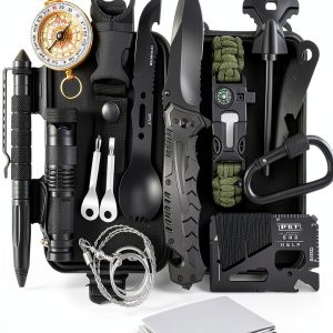 Survival kits 17 in 1, Emergency Survival Gear and Equipment, Cool Gadgets for Men Camping Fishing Hunting Outdoor-0