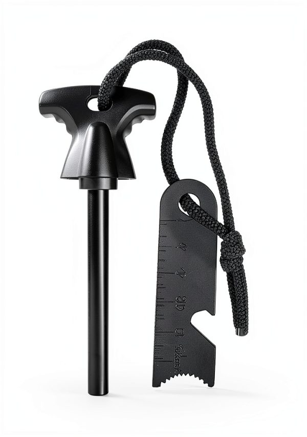 Survival Kit LUXMOM 28-in-1 Aluminum Tactical Gear for Men Black-3
