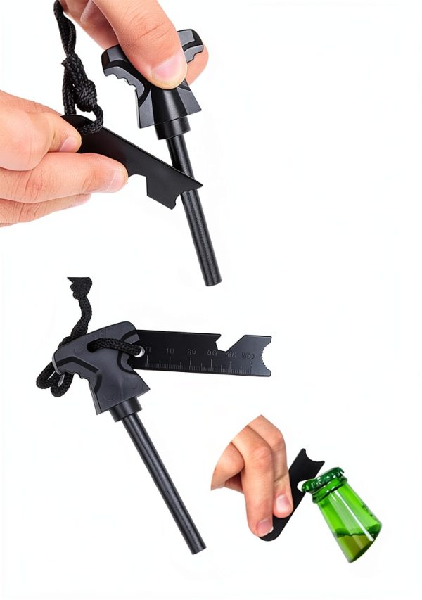 Emergency Survival Kit 13-in-1 XUANLAN Gear with Fire Starter Bracelet-4
