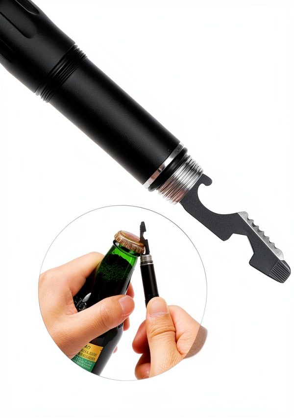Tactical Pen 7-in-1 ANKAKA Black Self-Defense Tool with Flashlight-4