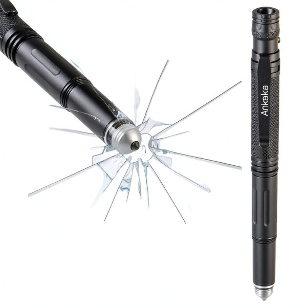 Tactical Pen 7-in-1 ANKAKA Black Self-Defense Tool with Flashlight-1