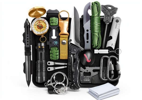 Survival Kit XKASE 19-in-1 Outdoor Survival Gear for Men-0