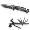 XUANLAN Emergency Survival Kit 29-in-1 Large Gray Nylon Outdoor Gear-1