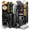 Survival Kit Khvvxe 19-in-1 Stainless Steel Outdoor Large Neutral-0