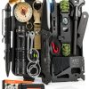 Dusor 19 in 1 Survival Kit DS-1 Black Waterproof Outdoor Gear for Men-0
