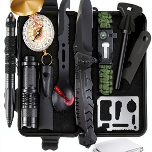 Survival Kit for Men 13-in-1 Tactical Gear by Abpir Camping Hiking-0