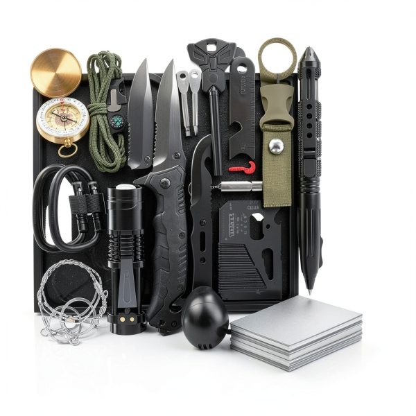 Survival Kit Khvvxe 19-in-1 Stainless Steel Outdoor Large Neutral-5